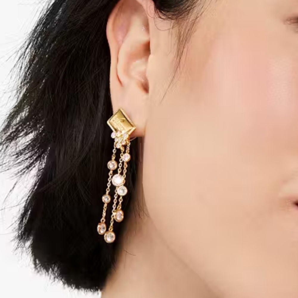 škate spade new york Coffee Break Sugar Statement Dangle Drop Earrings::NWT:: - Picture 5 of 8